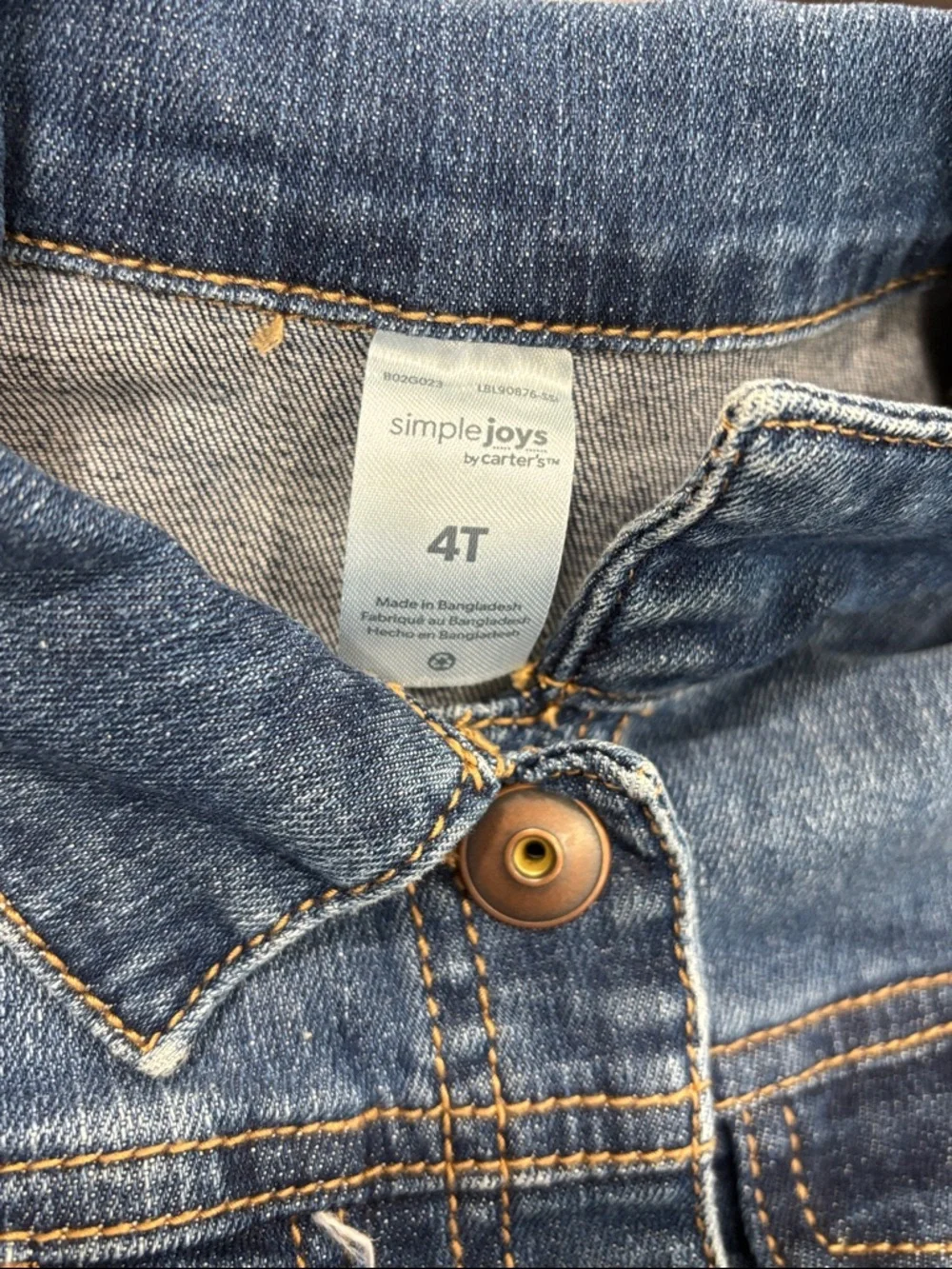 Carter’s Simple Joys Denim Jacket size 4T